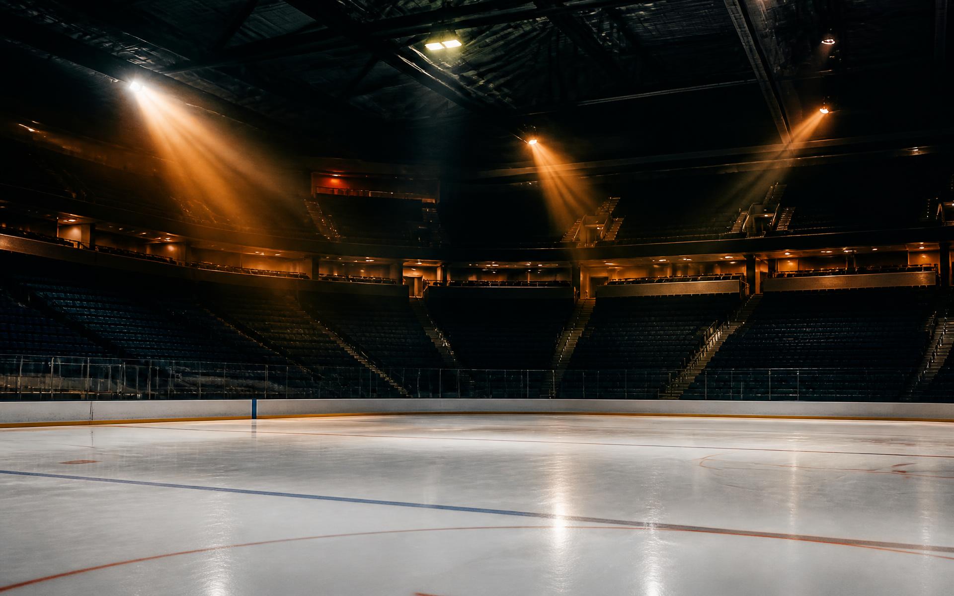Hovet HC:s hemmaarena med belyst is